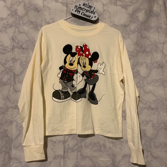 Mickey & Minnie long sleeve top - Picture 1 of 5